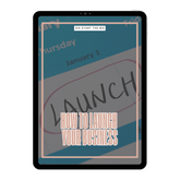 LAUNCH YOUR BUSINESS LIKE A BOSS: STEP BY STEP PLANNER+30 DAY PRE LAUNCH CALENDAR